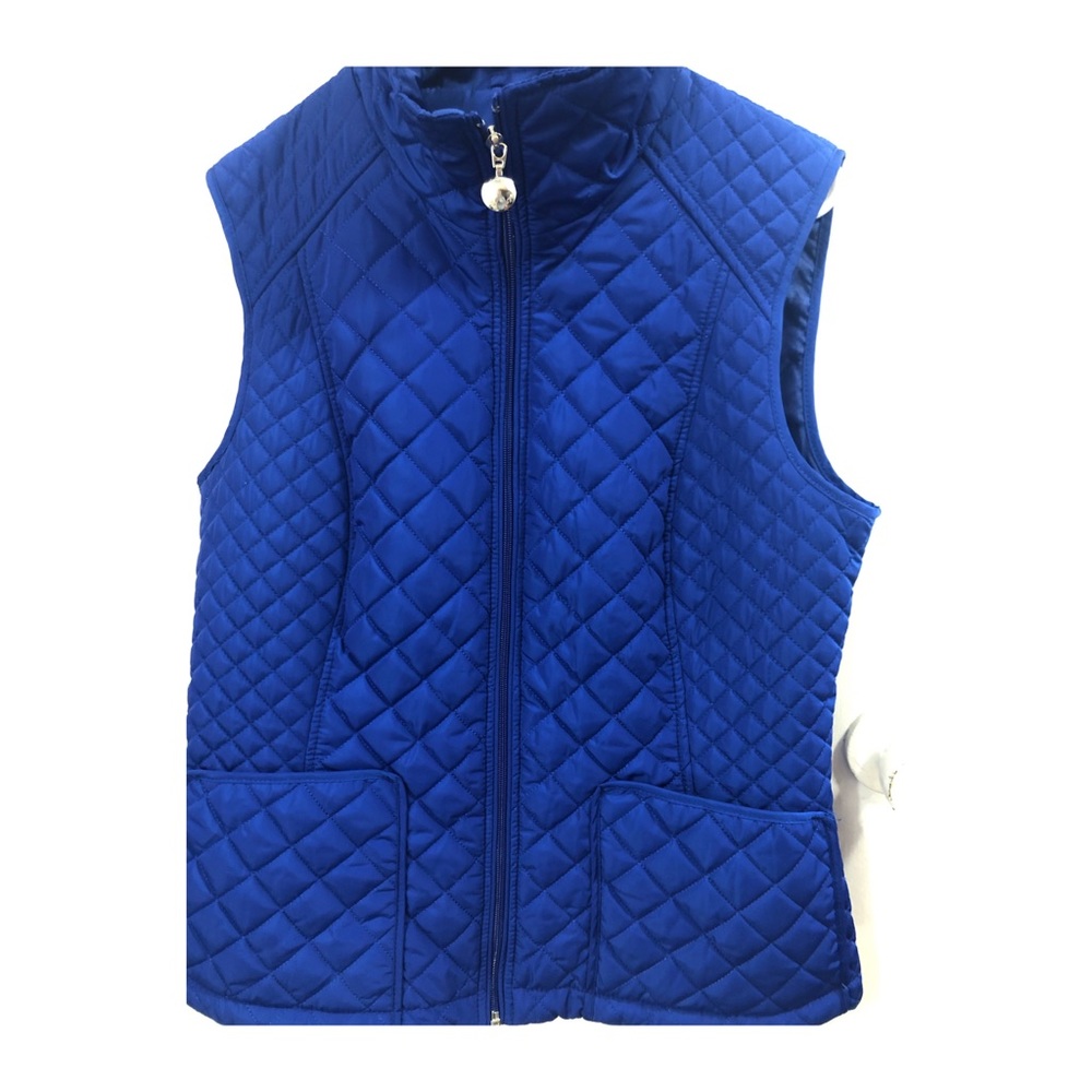 Calvin Klein Women's Blue Puffer Vest, Medium